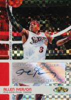 2005 Finest Fact Autographs #FFAAI Allen Iverson Xfractor Basketball Card