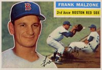 1956 Topps #304 Frank Malzone Baseball Card