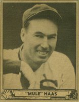 1940 Play Ball #184 Mule Haas Baseball Card