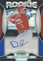 2019 Panini Prizm Rookie Autographs #RADF David Fletcher Red/White/Blue Prizm Baseball Card