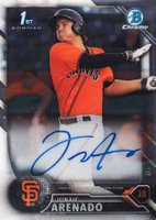 2016 Bowman Chrome Prospects Autographs #JA Jonah Arenado Baseball Card