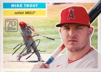 2021 Topps 70 Years of Topps Baseball Chrome #6 Mike Trout Baseball Card