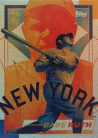 2021 Topps PROJECT70 #153 Babe Ruth Rainbow Foil Baseball Card