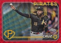 2024 Topps Chrome #98 Oneil Cruz Red Wave Baseball Card