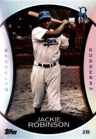 2010 Topps Legends Platinum Chrome Wal Mart Cereal #PC15 Jackie Robinson Baseball Card