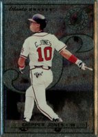 1996 Leaf Steel #33 Chipper Jones Baseball Card
