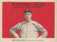1915 Cracker Jack #43 Rube Marquard Baseball Card