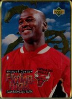 1996 Upper Deck Jordan Flying High Metal #1 Michael Jordan Basketball Card