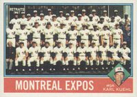 1976 Topps #216 Montreal Expos Team Baseball Card