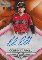 2023 Bowman Sterling Rookie Autographs #RACC Corbin Carroll Orange Baseball Card