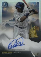 2018 Bowman Chrome Peaks of Potential Autographs #EF Estevan Florial Baseball Card