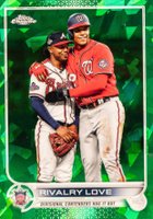 2022 Topps Chrome Update Sapphire Edition #310 Rivalry Love Green Baseball Card
