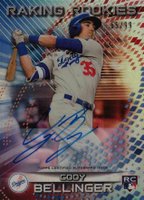 2017 Bowman's Best Raking Rookies #RR-CB Cody Bellinger Autograph Baseball Card