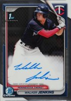 2024 Bowman Chrome Prospect Autographs #CPAWJ Walker Jenkins Baseball Card