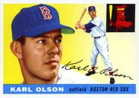 1955 Topps #72 Karl Olson Baseball Card