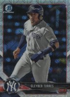 2018 Bowman Mega Box Chrome #BCP100 Gleyber Torres Gray Jersey Baseball Card