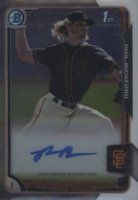 2015 Bowman Chrome Draft Pick Autograph #BCAPB Phil Bickford Baseball Card