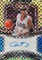 2020 Panini Select Signatures #SGAIV Allen Iverson Gold Prizm Basketball Card