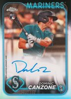 2024 Topps Chrome Rookie Autographs #RADC Dominic Canzone Refractor Baseball Card