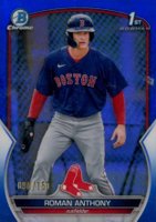 2023 Bowman Chrome Prospects #BCP71 Roman Anthony Blue Refractor Baseball Card