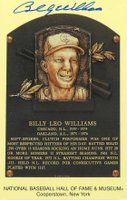 1999 Hall of Fame Autographs # Billy Williams Yellow HOF Plaque Baseball Card