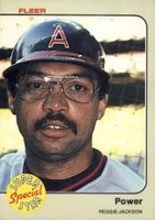 1983 Fleer #645 Reggie Jackson Power Baseball Card