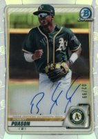 2020 Bowman Draft #BD155 Robert Puason SP-Autograph-Chrome Baseball Card