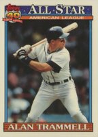 1991 Topps Tiffany #389 Alan Trammell All-Star Baseball Card