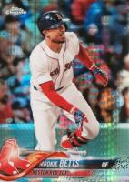 2018 Topps Chrome #183 Mookie Betts Prism Refractor Baseball Card