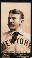1895 Mayo's Cut Plug # John Ward Retired Baseball Card