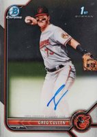 2022 Bowman Chrome Prospect Autographs #CPAGC Greg Cullen Baseball Card