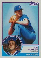 1983 Topps #288 Joe Cowley Baseball Card