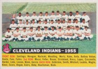 1956 Topps #85d Cleveland Indians Date Baseball Card