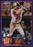 2023 Topps Chrome #2 Gunnar Henderson Purple Refractor Baseball Card