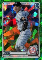 2020 Bowman Draft Chrome Sapphire Edition #BD178 Anthony Volpe Green Baseball Card