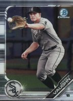 2019 Bowman Draft #BDC100 Andrew Vaughn Chrome-Ball Visible Baseball Card