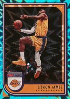 2022 Panini NBA Hoops #170 LeBron James Teal Explosion Basketball Card