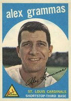 1959 Topps #6 Alex Grammas Baseball Card