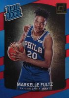 2017 Panini Donruss #200 Markelle Fultz Holo Red Laser Basketball Card