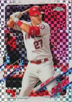2021 Topps Chrome #27 Mike Trout X-Fractor Baseball Card