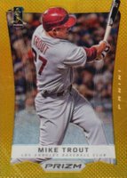 2012 Panini Prizm #50 Mike Trout Gold Prizm Baseball Card