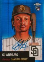 2022 Topps Chrome Platinum Anniversary Autographs #CA CJ Abrams Blue Prism Refractor Baseball Card