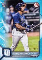 2022 Bowman #12 Wander Franco Sky Blue Baseball Card
