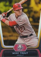 2012 Bowman Platinum #16 Mike Trout Gold Baseball Card