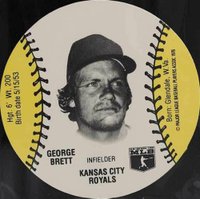 1978 Wiffle Ball Discs # George Brett Baseball Card