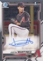 2021 Bowman Chrome Prospect Autographs #CPAJM Justin Martinez Baseball Card
