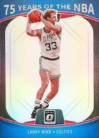 2021 Panini Prizm 75 Years of the NBA Optic #36 Larry Bird Basketball Card