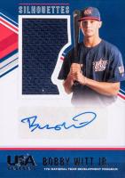 2018 Panini USA Stars & Stripes USA National Team Silhouette Signature Jersey #69 Bobby Witt Jr. Baseball Card