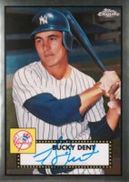 2021 Topps Chrome Platinum Anniversary Autographs #BDE Bucky Dent Baseball Card