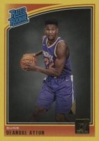 2018 Panini Donruss  #157 DeAndre Ayton Yellow Flood Basketball Card